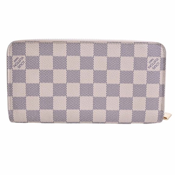 LOUIS VUITTON Azure Zippy Atlantic Cruise Round Long Wallet N41668 White Ladies - Picture 2 of 9
